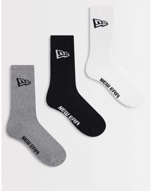 KTZ – 3er-pack mehrfarbige socken mit flaggen-logo - Weiß