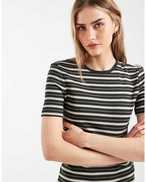 & Other Stories Super Soft Rib Slim T-shirt - Green