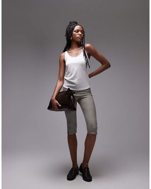 TOPSHOP Slouchy Scoop Neck Tank Top - Grey