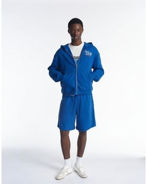 Pull&Bear Yacht Club Zip-up Sweatshirt - Blue