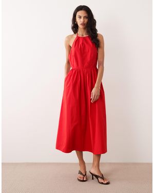 Nobody's Child Amber Occasion Halterneck Midaxi Dress - Red