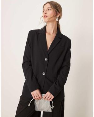 Miss Selfridge Essential Oversized Blazer - Black