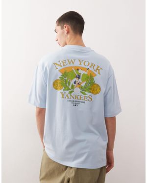 KTZ Ny Yankees Baseball Motif Back Print T-shirt - Grey