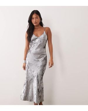 Vero Moda Cami Strap Shimmer Detail Maxi Dress - Metallic