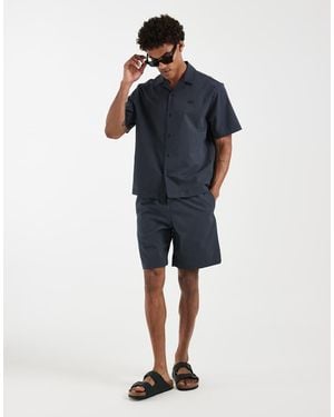 Lacoste Co-ord Woven Seesucker Shorts - Blue