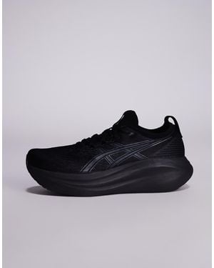 Asics Zapatillas De Deporte Negras Y Gris Grafito Para Correr Gel-Nimbus 27 De - Negro