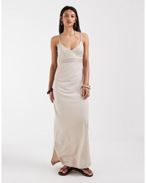 ONLY Bust Detail Maxi Cami Dress - Natural