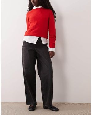 Miss Selfridge Vaqueros Baggy En - Rojo