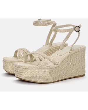Pull&Bear – sandalen aus jute - Natur