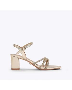 Carvela Kurt Geiger Motto Block Heeled Sandals - White