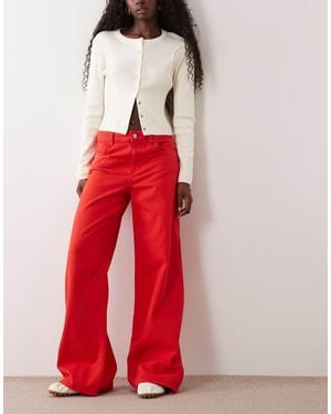 Mango Jeans Comodi Rossi - Rosso