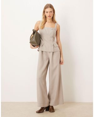 ASOS Waistcoat Jumpsuit - Natural