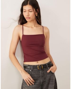 ASOS Sculpting Cropped Cami Top - Red