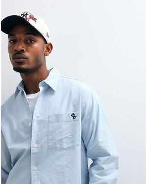 Jack & Jones Besticktes langarmhemd - Blau
