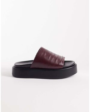 London Rebel Flatform Slides - Red
