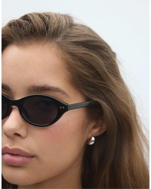 Stradivarius – ovale sonnenbrille - Braun