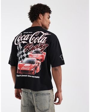 ASOS Oversized Tee With Coca Cola Print - Red