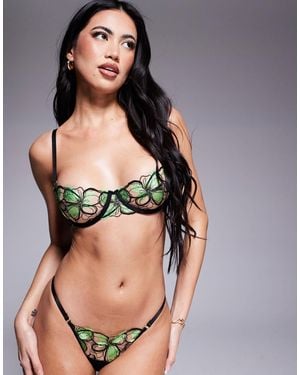 Bluebella – odette – geblümter bügel-bh - Schwarz