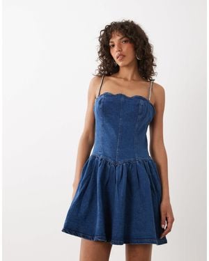 strapless open back dress Anisa mini dress – Line & Dot