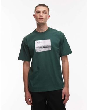Dickies Sevier T-Shirt With Front Photo Print - Green