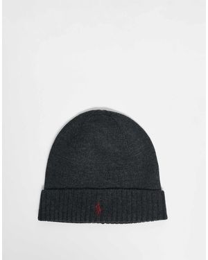 Polo Ralph Lauren Icon Logo Merino Wool Knit Gloves - Blue