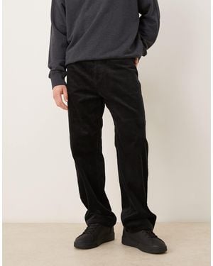 ARKET Cord Loose Fit Pants - Black