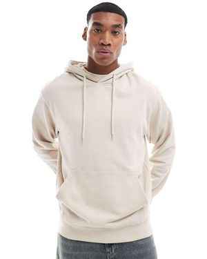 Jack & Jones Felpa Con Cappuccio Super Oversize - Neutro