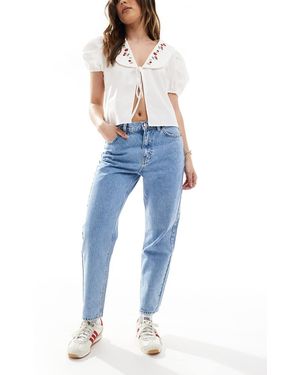 Pull&Bear High Rise Mom Jean - Blue