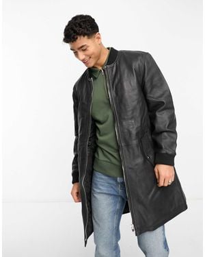 Bolongaro Trevor – gesteppte longline-bomberjacke - Grau