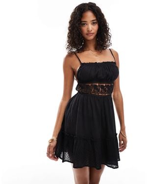 chinese dress ladies Miss Selfridge Black Lace Tee Womens Dress  Stockpoint Apparel Outlet