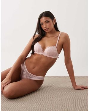 Ann Summers Sexy Lace Brazilian Briefs - Brown