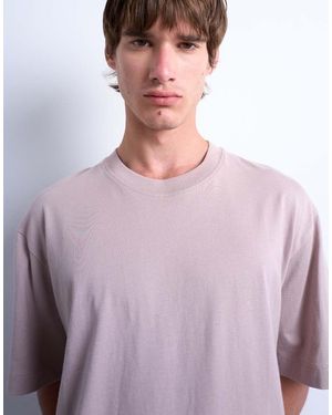 TOPMAN Cropped Fit T-Shirt - Purple