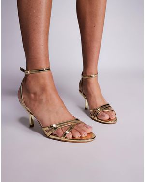 Public Desire Juliette Strappy Heeled Sandals - Brown