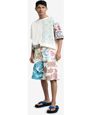 Desigual Patchwork T-Shirt - White