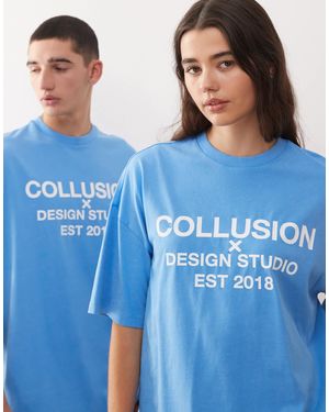 Collusion Unisex T-shirt - Blue