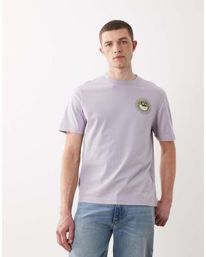 Barbour Westbury Relaxed Graphic Logo T-shirt - Purple
