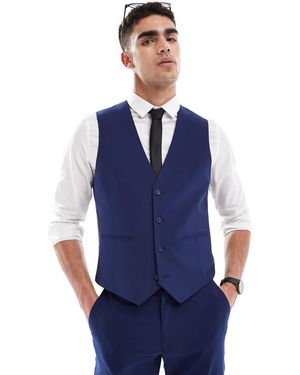 ASOS Slim Suit Waistcoat - Blue