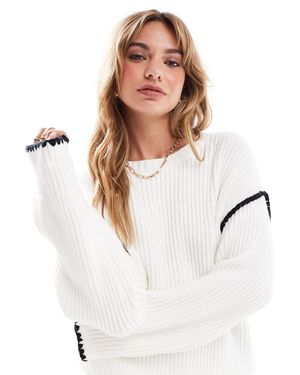 4th & Reckless – strickpullover - Weiß