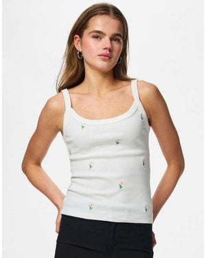 Pieces Top De - Blanco