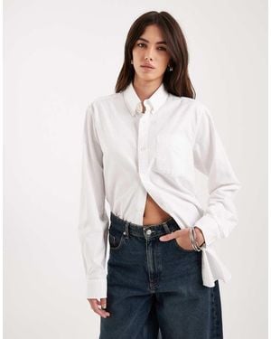 Gap Standard Fit Oxford Shirt - White