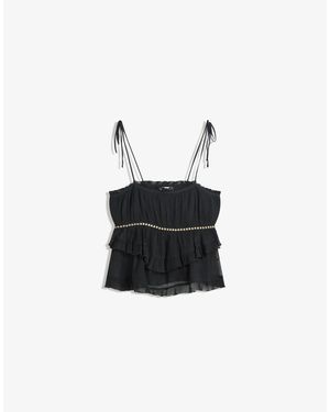 Bershka – rustic – trägeroberteil - Weiß