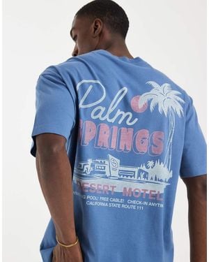 Hollister City Back Graphic T-shirt - Blue