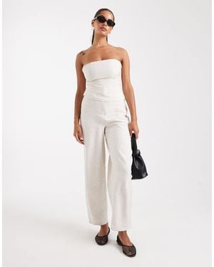ASOS Structured Co-Ord Trouser - White