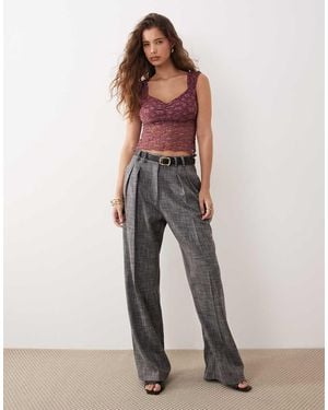 Miss Selfridge Lace Top - Pink