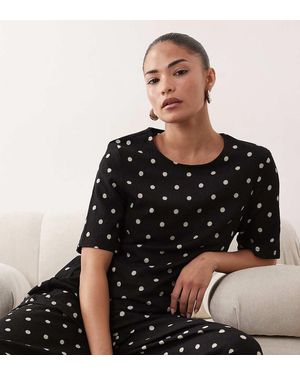 JDY Petite Asymmetric Top Co-ord - Black