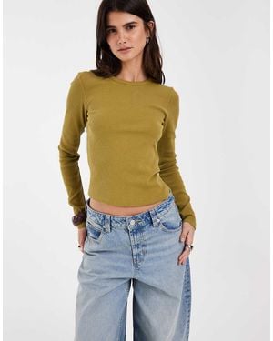 JJXX Long Sleeve Ribbed Top - Blue