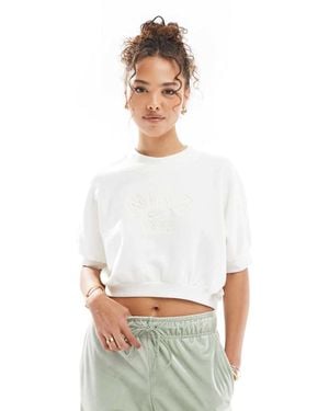 Nike Msc Fleece Cropped T-shirt - White