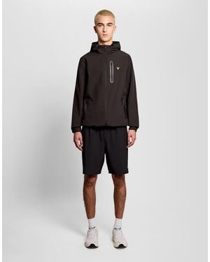Lyle & Scott Light Jackets Branded Hooded Jacket - Black