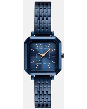 ARMANI EXCHANGE Quartz/3H Leila, Stainless Steel - Blue