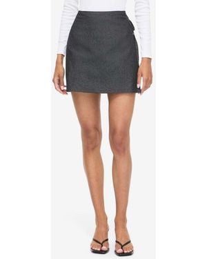 Noisy May Wrap Mini Skirt - Blue